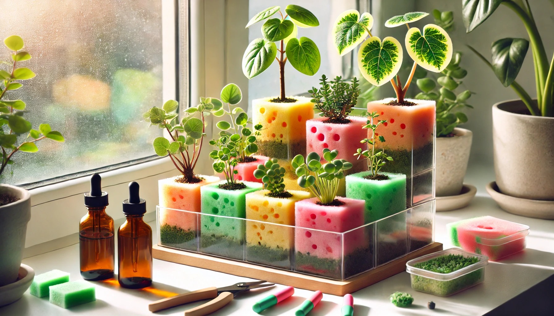 観葉植物スポンジ栽培のメリット